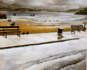 斯坦利 斯宾塞 : Wet Morning - St Ives